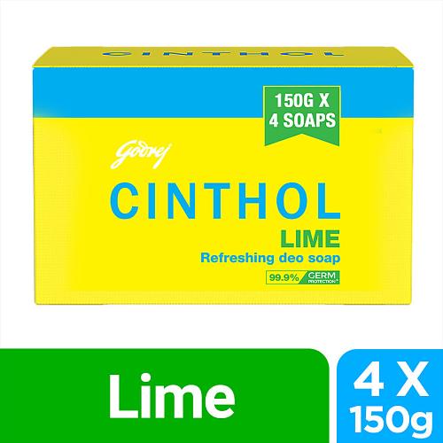 Cinthol Lime Soap 4x150 gm