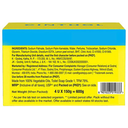 Cinthol Lime Soap 4x150 gm
