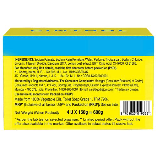 Cinthol Lime Soap 4x150 gm