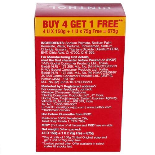 Cinthol Original Soap 4x150 gm