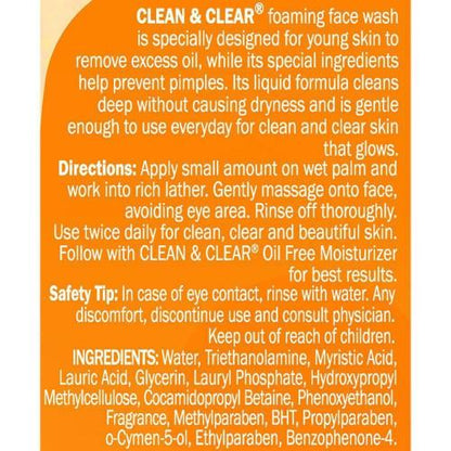 Clean & Clear Foaming Face Wash 100 ml