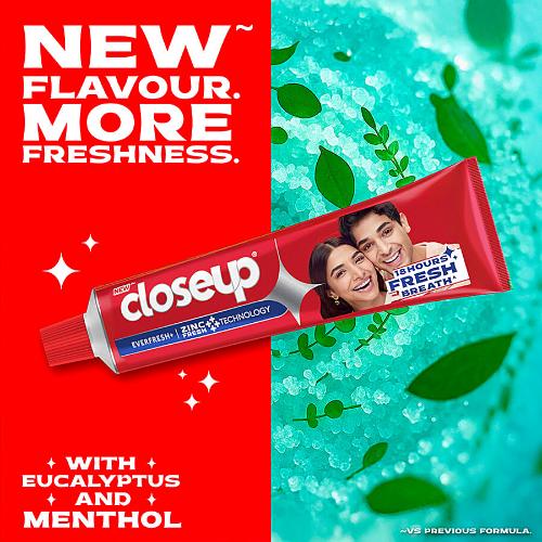 Close Up Everfresh+ Anti-Germ Gel Toothpaste Red Hot 150 G