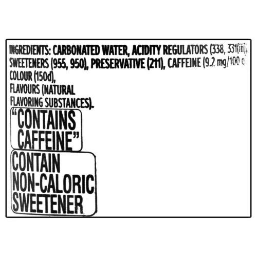 Coca Cola Zero Carbonated Soft Drink Can 300 ml