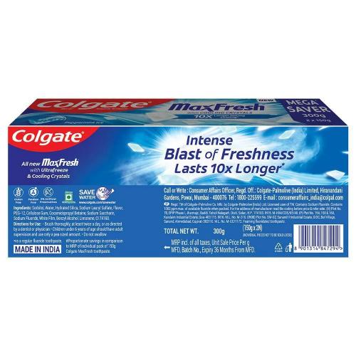 Colgate Max Fresh Blue Toothpaste 300 Gm