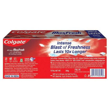 Colgate Maxfresh Toothpaste 2X150 Gm