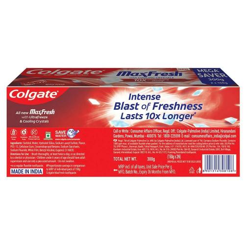 Colgate Maxfresh Toothpaste 2X150 Gm
