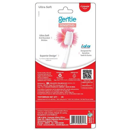 Colgate Sensitive Toothbrush Soft 4 Pcs