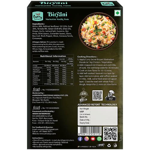 Curry Secret Biryani Marination Masala Paste 200 g