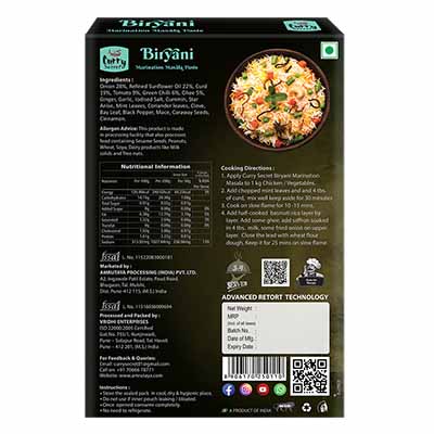 Curry Secret Biryani Marination Masala Paste 200 g