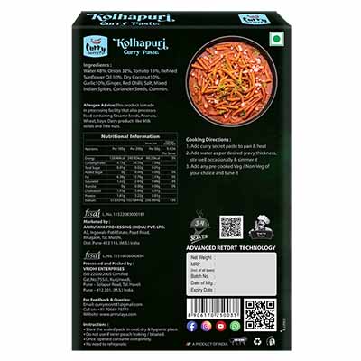 Curry Secret Kolhapuri Curry Paste 200 g