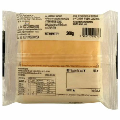 D'Lecta Cheese Slices 200 Gm