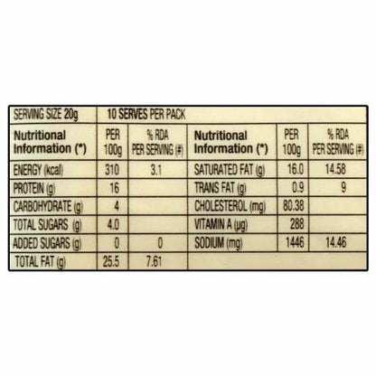 D'Lecta Cheese Slices 200 Gm
