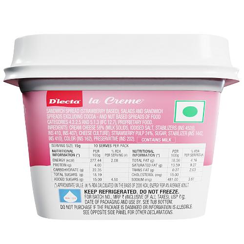 D'Lecta Strawberry Cream Cheese 150 g