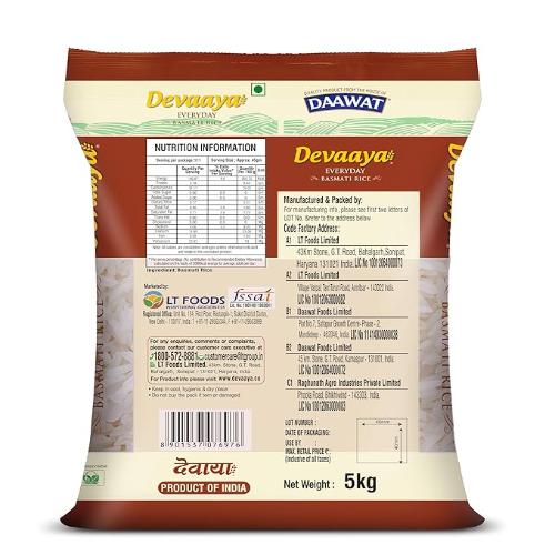 Daawat Devaaya Everyday Rice 5Kg