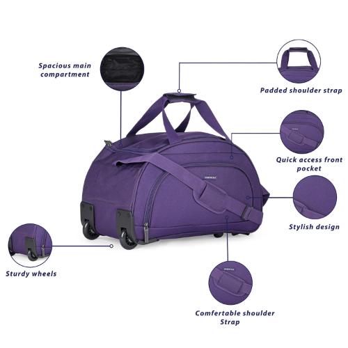 Dart Duffle Wheel (H) 52 Purple 1 pc