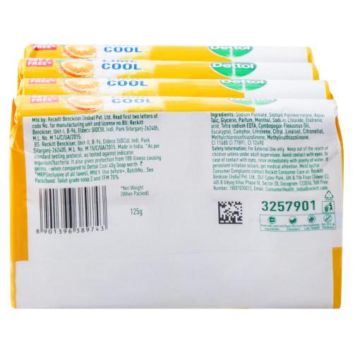 Dettol Lime Cool Soap Buy 3 Get 1 Free Pack 3x125 g