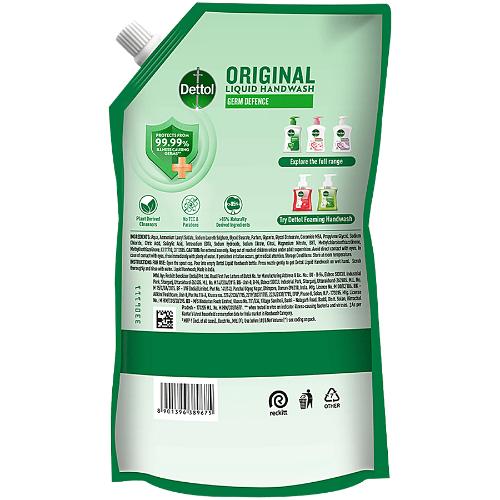 Dettol Original Hand Wash Refill Pouch 675 ml