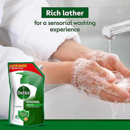 Dettol Original Hand Wash Refill Pouch 675 ml