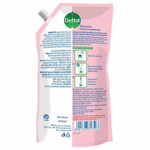 Dettol Skin Care Handwash (Bogo) 675 ml