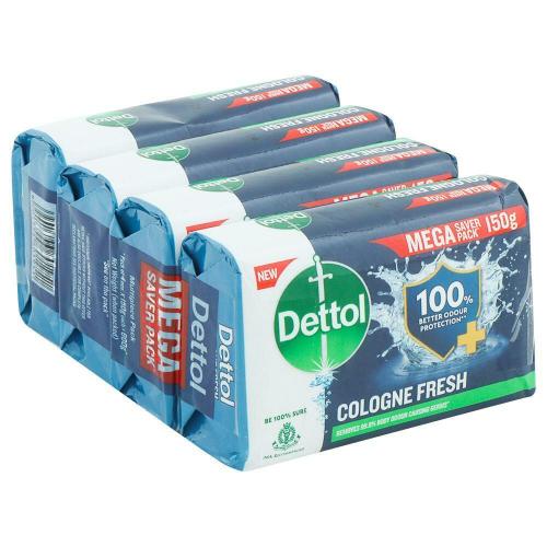 Dettol Soap Cologne Fresh 4x150 gm