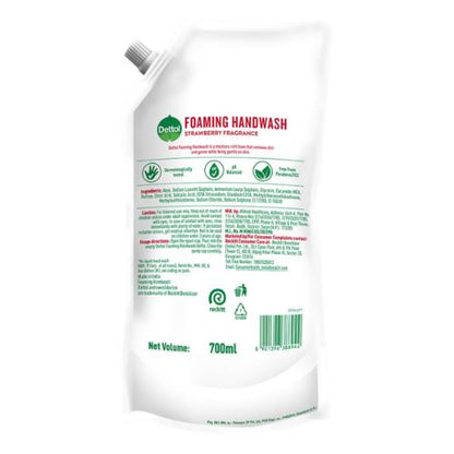 Dettol Strawberry Foaming Handwash Refill 700 ml