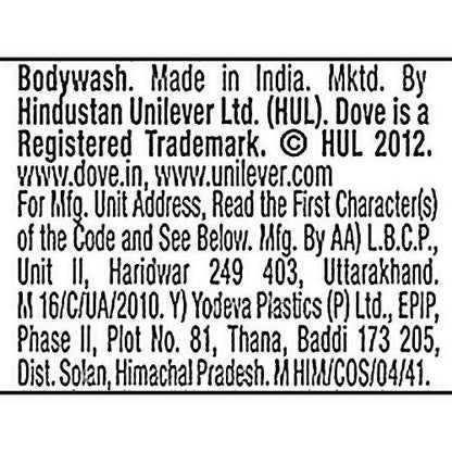 Dove Gentle Exfoliating Nourishing Body Wash 190 ml (free loofah)