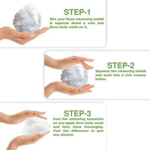 Dove Go Fresh Nourishing Body Wash 190 ml (free loofah)
