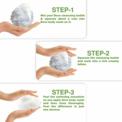 Dove Go Fresh Nourishing Body Wash 190 ml (free loofah)