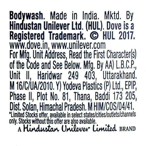 Dove Go Fresh Nourishing Body Wash 190 ml (free loofah)