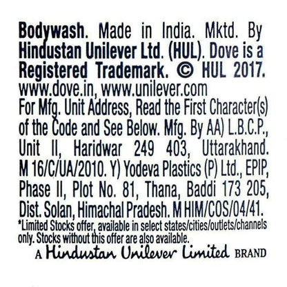 Dove Go Fresh Nourishing Body Wash 190 ml (free loofah)
