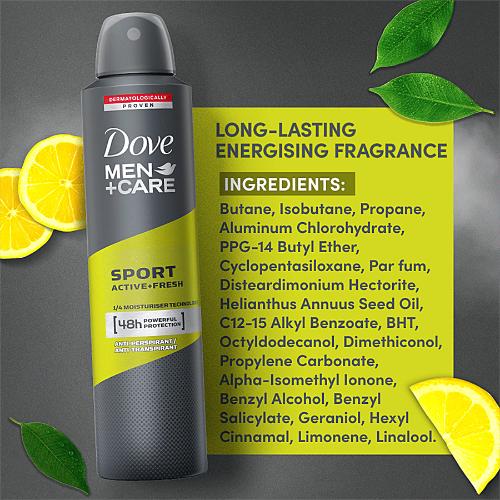 Dove Men Care Sport Active Fresh Deo Dry Spray 250 ml