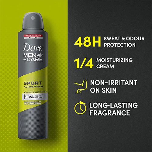 Dove Men Care Sport Active Fresh Deo Dry Spray 250 ml