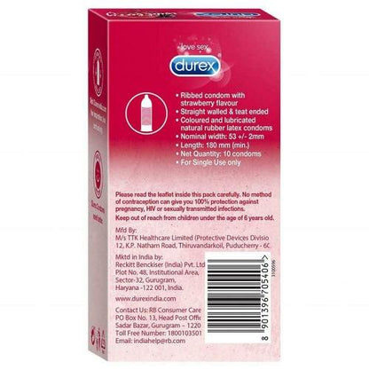 Durex Wildberry Flavoured Condom pack of 10