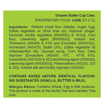 Elite Butter Cup Cake Pack Of 6 140 g