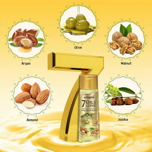 Emami 7 Oils In One Non-Sticky Hair Oil 500 ml