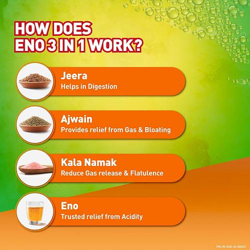 Eno 3 In1 Jeera Ajwain Kalanamak 6x5 g