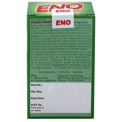 Eno Lemon Digestive 30G (Pack Of 6)