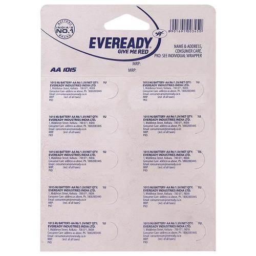 Eveready Aa Batteries Red 10 pcs
