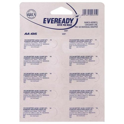 Eveready Aa Batteries Red 10 pcs