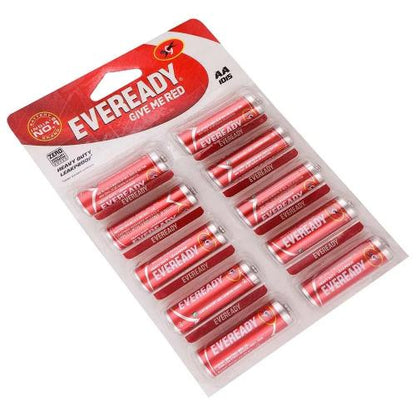Eveready Aa Batteries Red 10 pcs