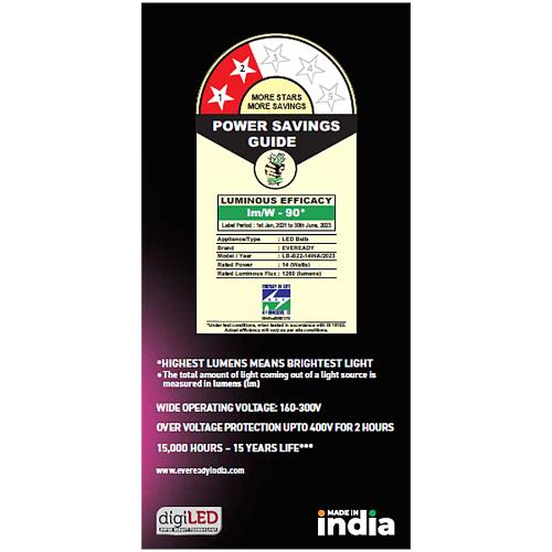 Eveready Led Bulb 6500 14 Watt 1 pc