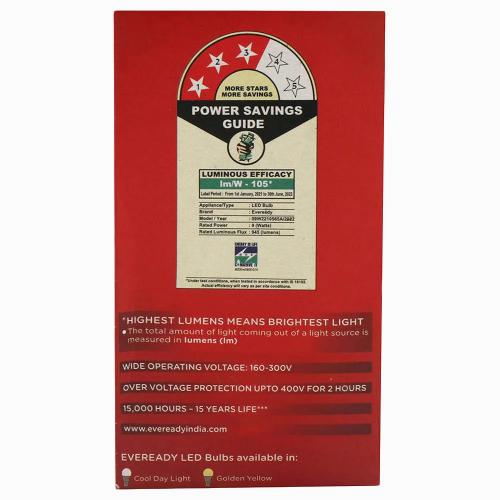 Eveready Led Bulb 9 Watt 1 pc