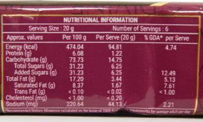 Fabsta Bourbon Cream Biscuits 120 gm