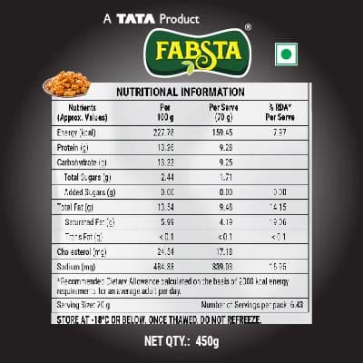 Fabsta Chicken Popcorns 450 gm