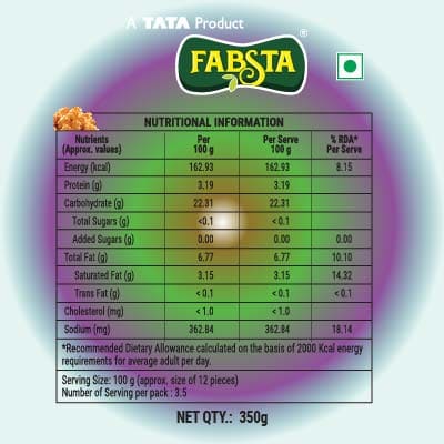 Fabsta Chilli Garlic Potato Shots 350 Gm
