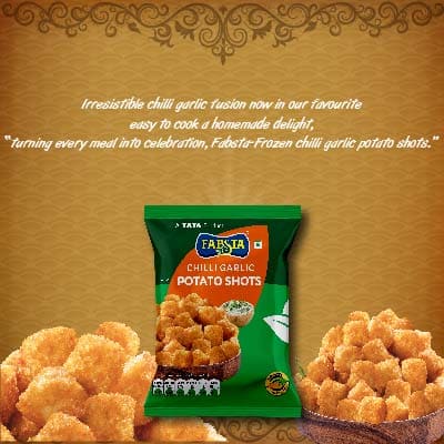 Fabsta Chilli Garlic Potato Shots 350 Gm