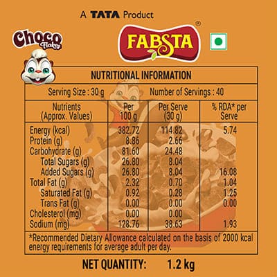 Fabsta Choco Flakes Pouch 1200 gm