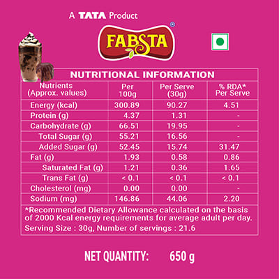 Fabsta Chocolate Syrup 650 gm