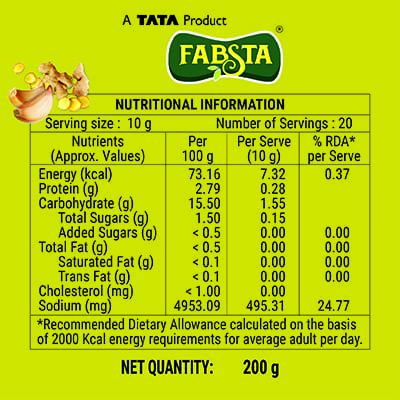 Fabsta Ginger Garlic Paste 200 gm