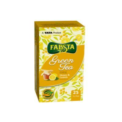 Fabsta Honey & Lemon Green Tea Bags 25 Pcs